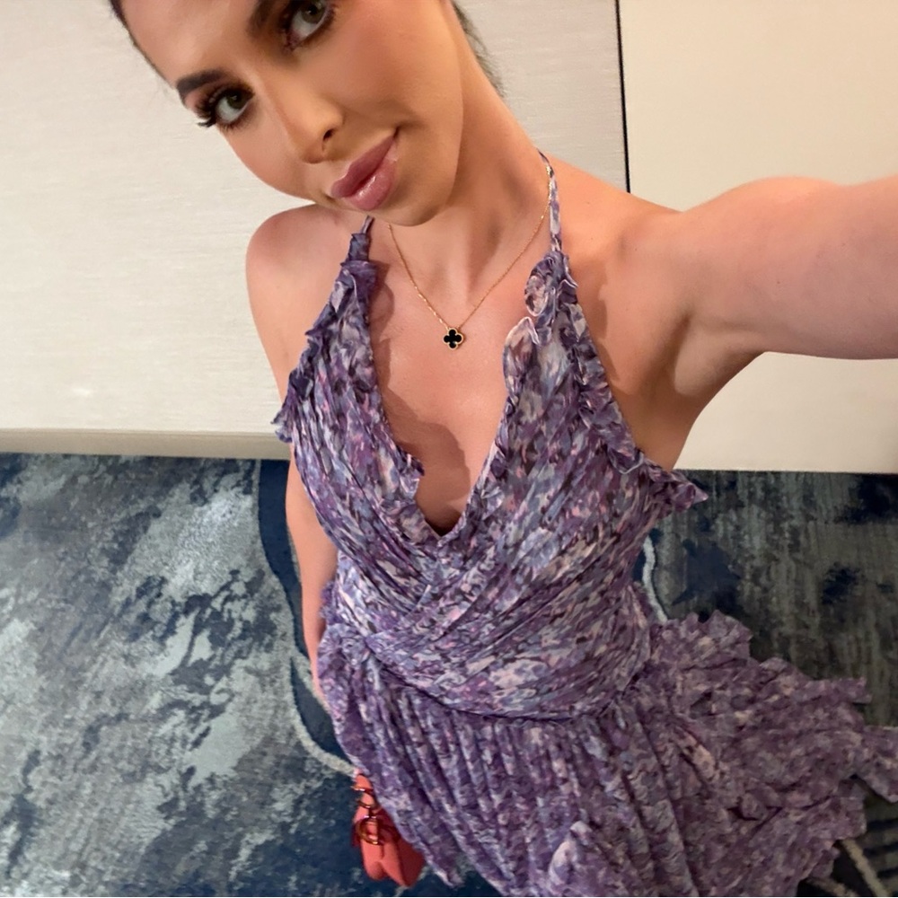 cinq a sept Lavender Floral Maxi Dress - Picture 4 of 4